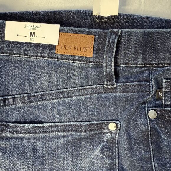 Judy Blue Pull On Shorts Medium Dolphin Hem Elastic High Waist Stretch JB150199 - Picture 13 of 13